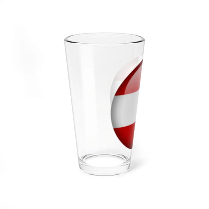 Flag orb Austria (Austria) Pint Glass 16oz - Go Mug Yourself