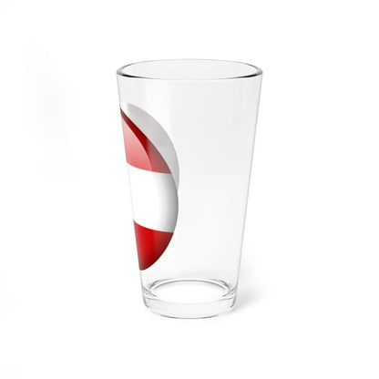 Flag orb Austria (Austria) Pint Glass 16oz - Go Mug Yourself