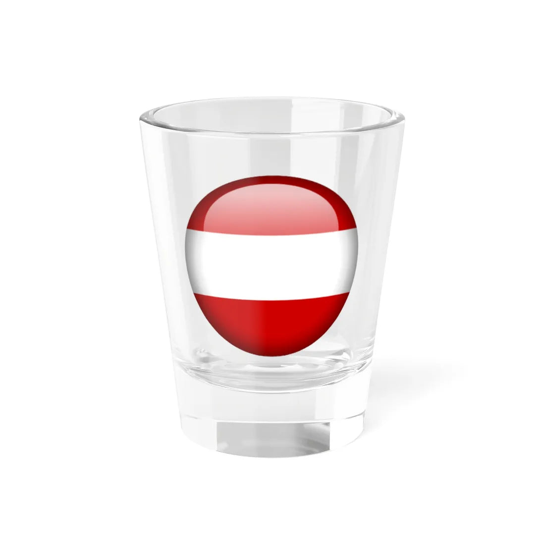 Flag orb Austria (Austria) Shot Glass 1.5oz 1.5oz - Go Mug Yourself