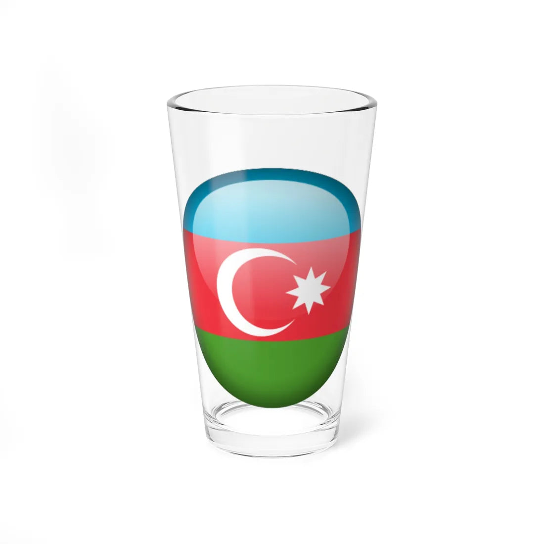 Flag orb Azerbaijan (Azerbaijan) Pint Glass 16oz 16oz - Go Mug Yourself