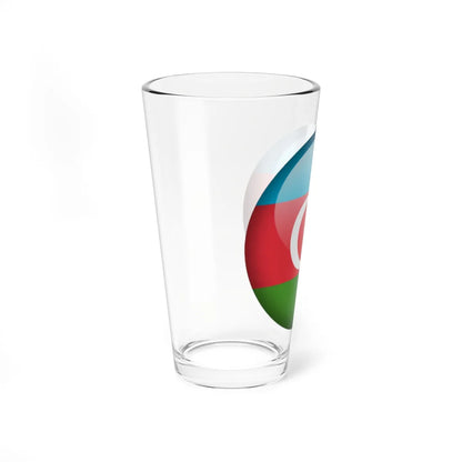 Flag orb Azerbaijan (Azerbaijan) Pint Glass 16oz - Go Mug Yourself
