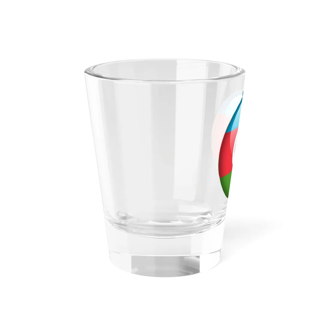 Flag orb Azerbaijan (Azerbaijan) Shot Glass 1.5oz - Go Mug Yourself