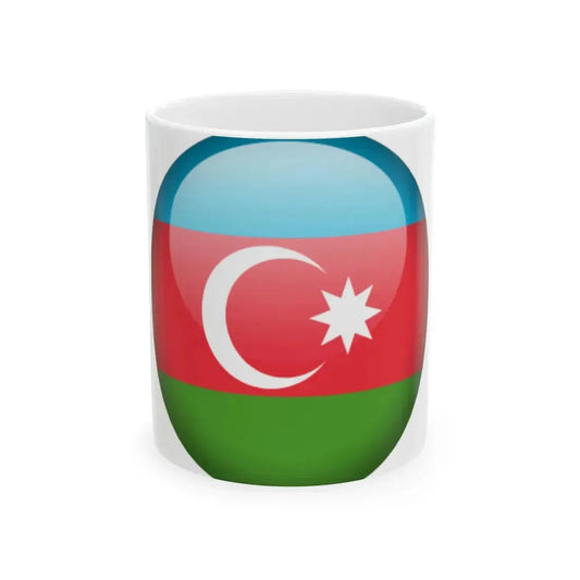 Flag orb Azerbaijan (Azerbaijan) White Coffee Mug 11oz - Go Mug Yourself