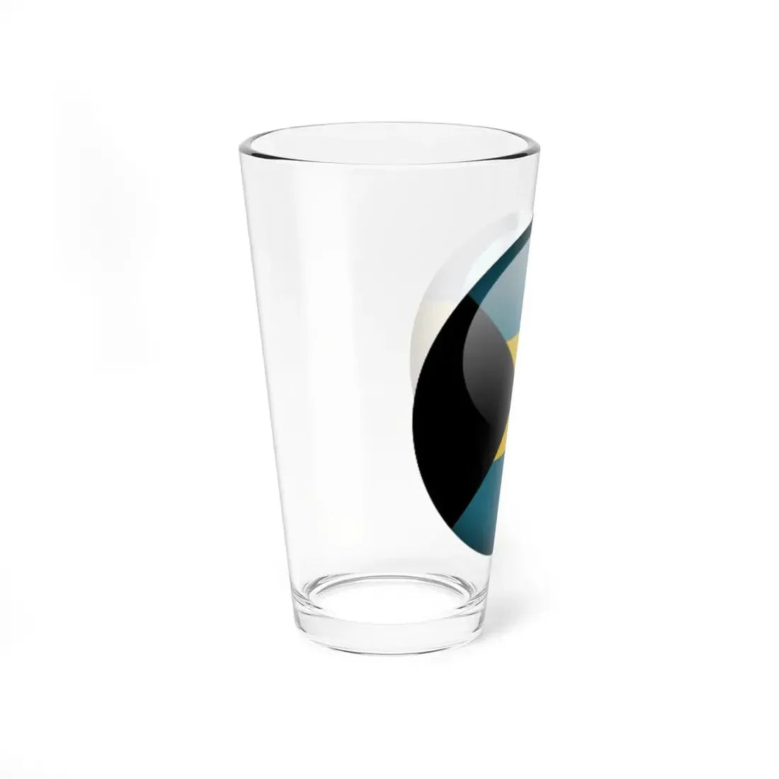 Flag orb Bahamas (Bahamas) Pint Glass 16oz - Go Mug Yourself