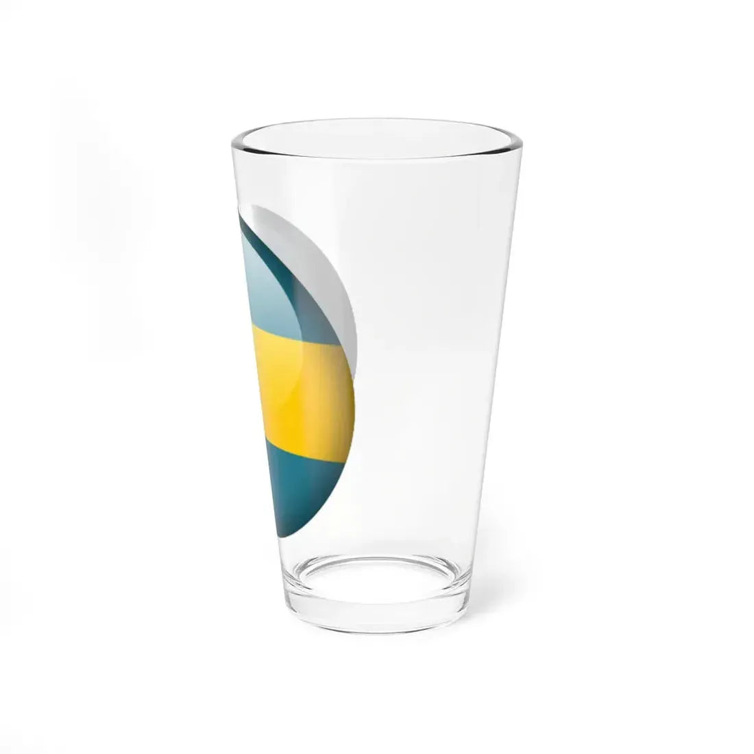 Flag orb Bahamas (Bahamas) Pint Glass 16oz - Go Mug Yourself