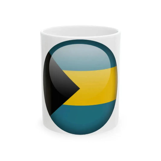 Flag orb Bahamas (Bahamas) White Coffee Mug 11oz - Go Mug Yourself