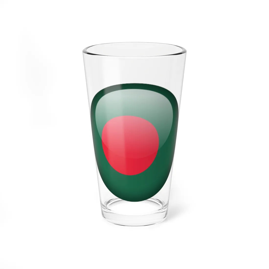 Flag orb Bangladesh (Bangladesh) Pint Glass 16oz 16oz - Go Mug Yourself