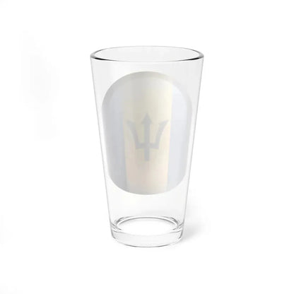 Flag orb Barbados (Barbados) Pint Glass 16oz - Go Mug Yourself