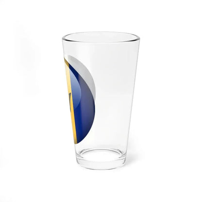Flag orb Barbados (Barbados) Pint Glass 16oz - Go Mug Yourself