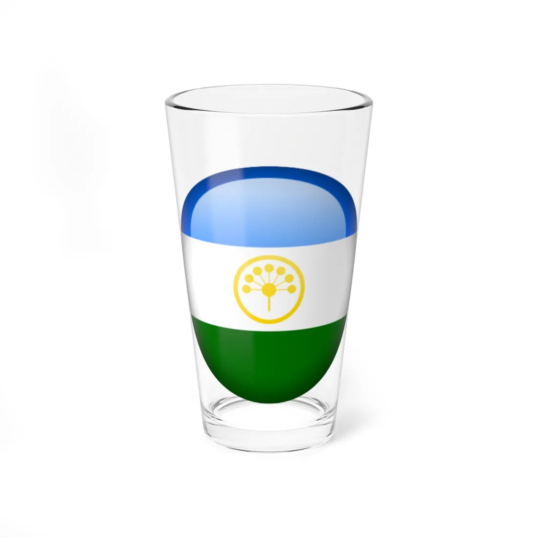 Flag orb Bashkortostan (Russia) Pint Glass 16oz 16oz - Go Mug Yourself
