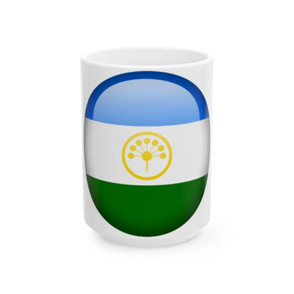 Flag orb Bashkortostan (Russia) White Coffee Mug 15oz - Go Mug Yourself