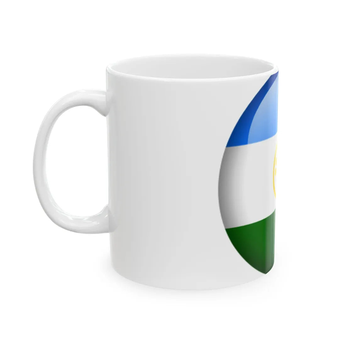 Flag orb Bashkortostan (Russia) White Coffee Mug - Go Mug Yourself