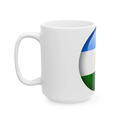 Flag orb Bashkortostan (Russia) White Coffee Mug - Go Mug Yourself