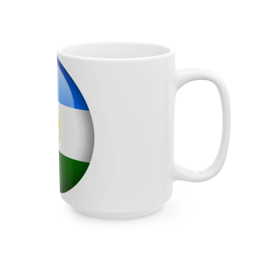 Flag orb Bashkortostan (Russia) White Coffee Mug - Go Mug Yourself