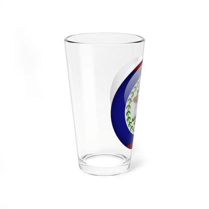 Flag orb Belize (Belize) Pint Glass 16oz - Go Mug Yourself