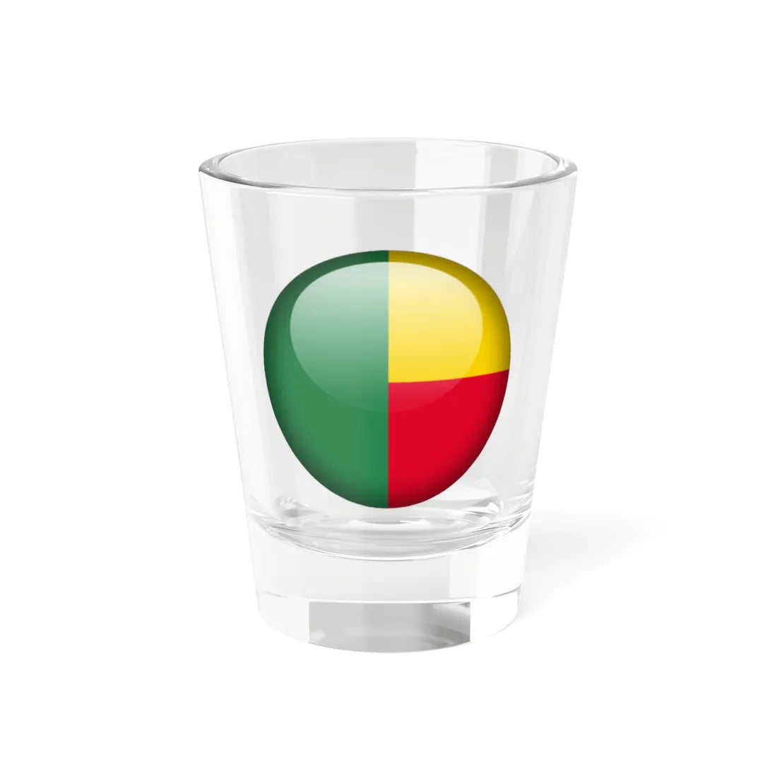 Flag orb Benin (Benin) Shot Glass 1.5oz 1.5oz - Go Mug Yourself
