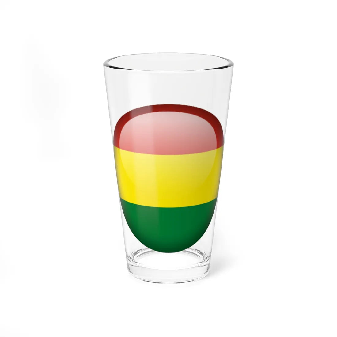 Flag orb Bolivia (Bolivia) Pint Glass 16oz 16oz - Go Mug Yourself