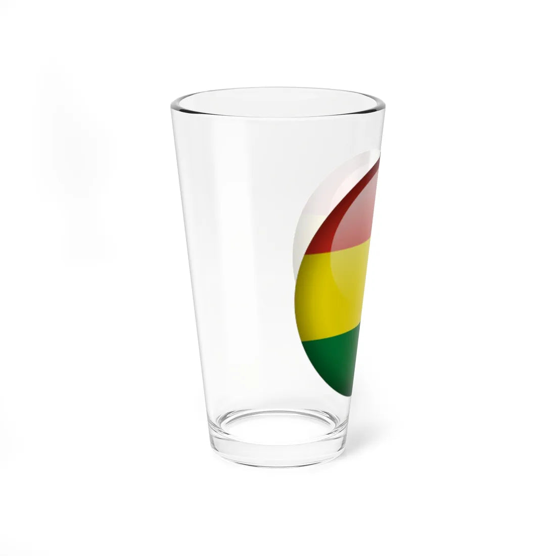 Flag orb Bolivia (Bolivia) Pint Glass 16oz - Go Mug Yourself