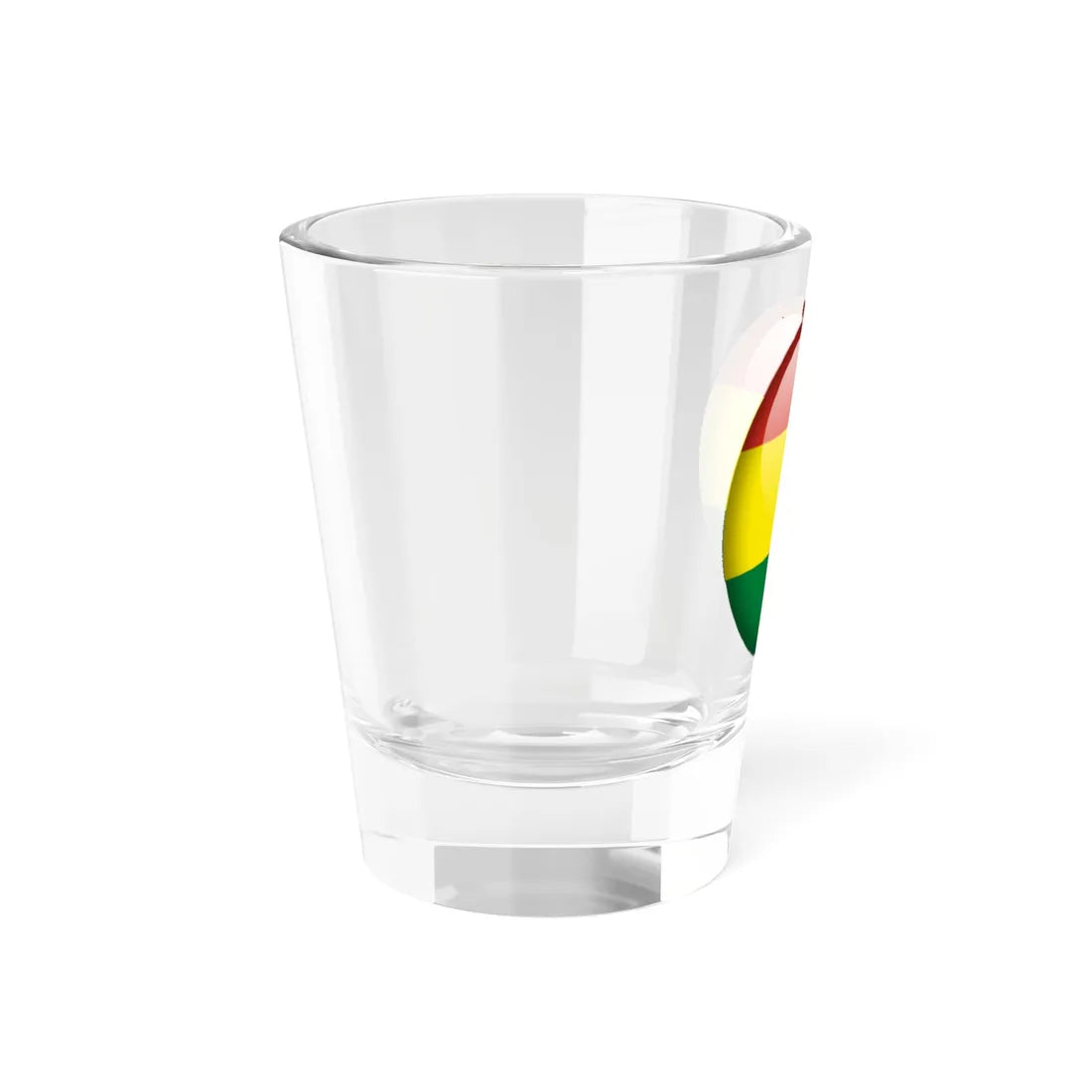 Flag orb Bolivia (Bolivia) Shot Glass 1.5oz - Go Mug Yourself