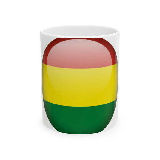 Flag orb Bolivia (Bolivia) White Coffee Mug 11oz - Go Mug Yourself