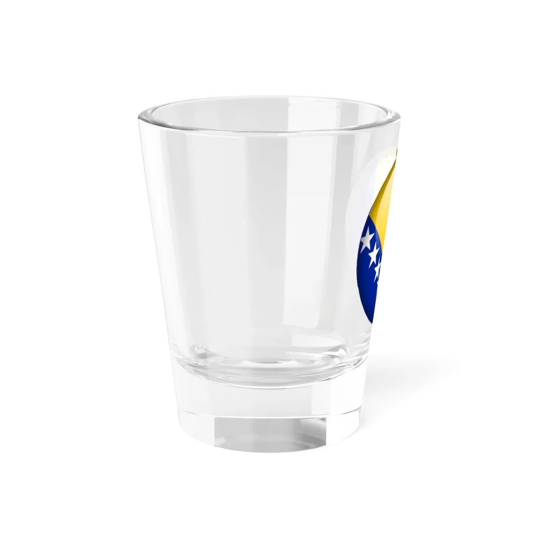 Flag orb Bosnia and Herzegovina (Bosnia and Herzegovina) Shot Glass 1.5oz - Go Mug Yourself