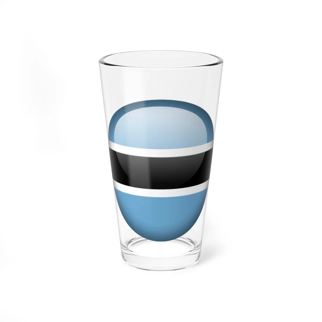 Flag orb Botswana (Botswana) Pint Glass 16oz 16oz - Go Mug Yourself
