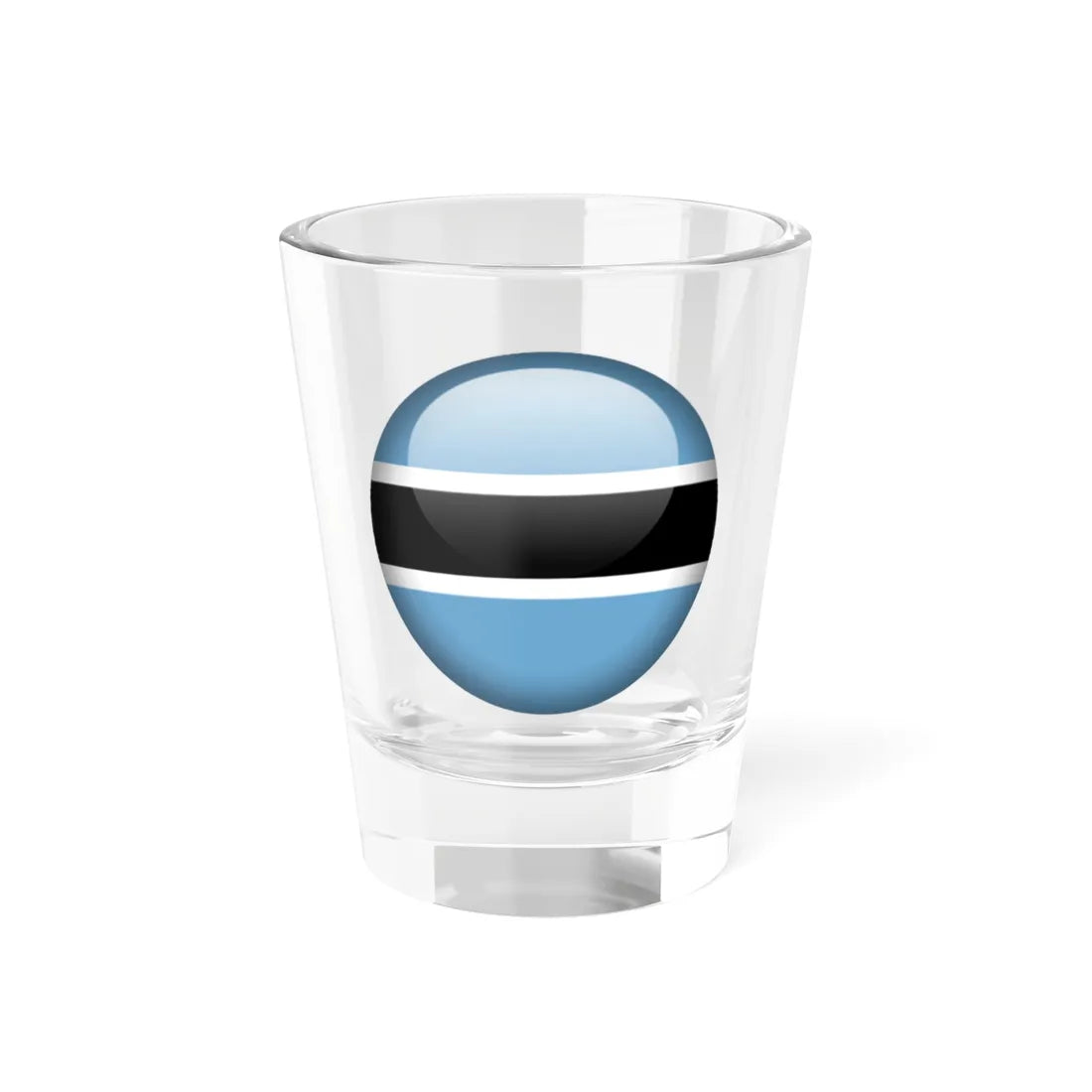 Flag orb Botswana (Botswana) Shot Glass 1.5oz 1.5oz - Go Mug Yourself
