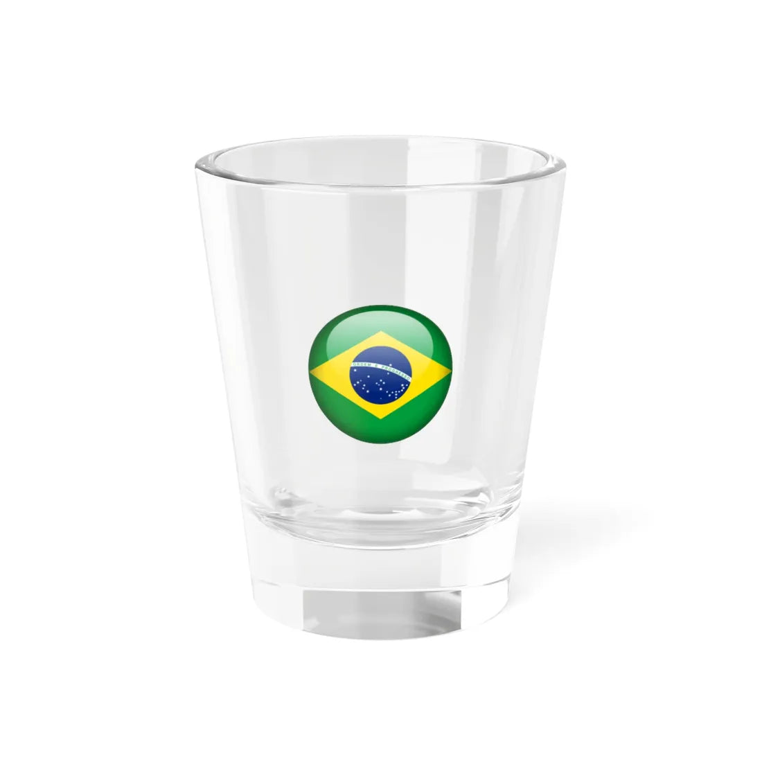 Flag orb Brazil (Brazil) Shot Glass 1.5oz 1.5oz - Go Mug Yourself