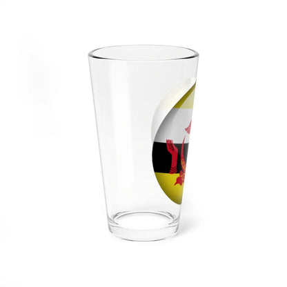 Flag orb Brunei (Brunei) Pint Glass 16oz - Go Mug Yourself
