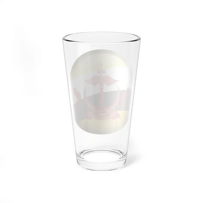 Flag orb Brunei (Brunei) Pint Glass 16oz - Go Mug Yourself