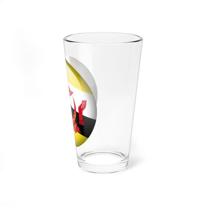 Flag orb Brunei (Brunei) Pint Glass 16oz - Go Mug Yourself