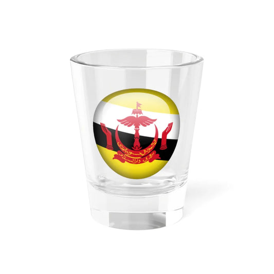 Flag orb Brunei (Brunei) Shot Glass 1.5oz 1.5oz - Go Mug Yourself