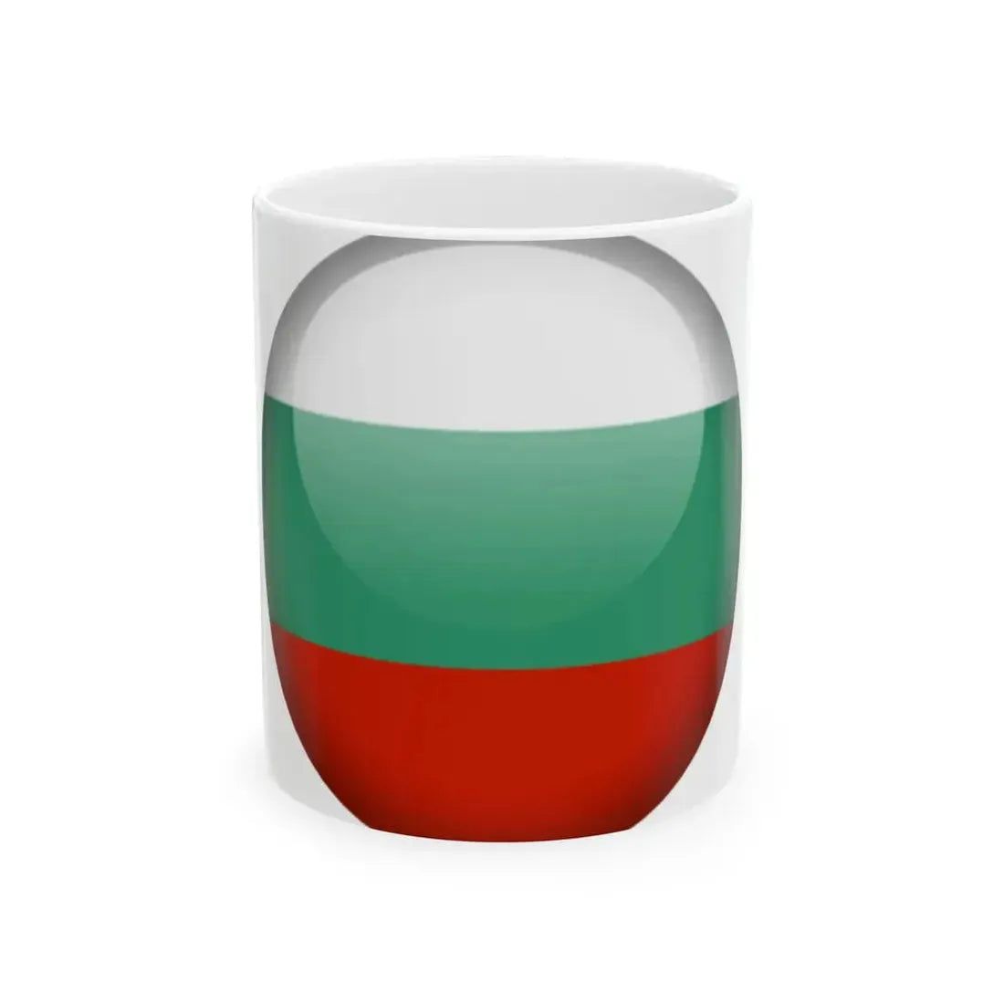 Flag orb Bulgaria (Bulgaria) White Coffee Mug 11oz - Go Mug Yourself
