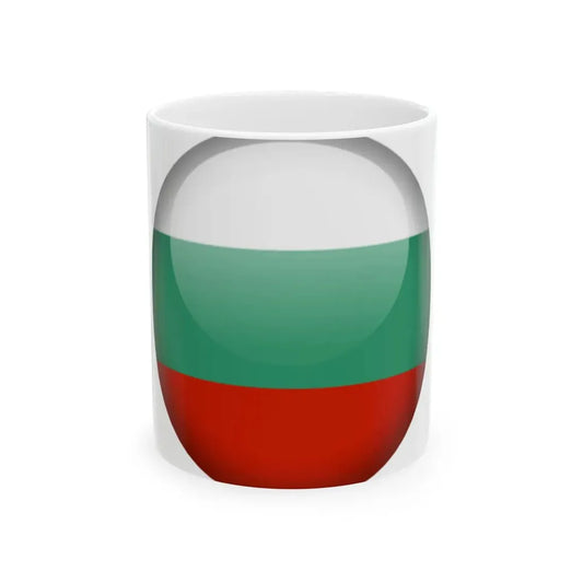 Flag orb Bulgaria (Bulgaria) White Coffee Mug 11oz - Go Mug Yourself