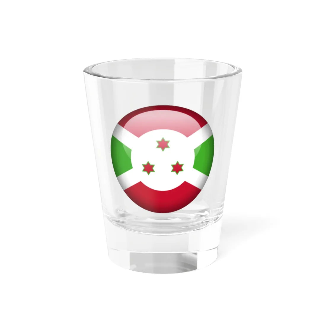 Flag orb Burundi (Burundi) Shot Glass 1.5oz 1.5oz - Go Mug Yourself