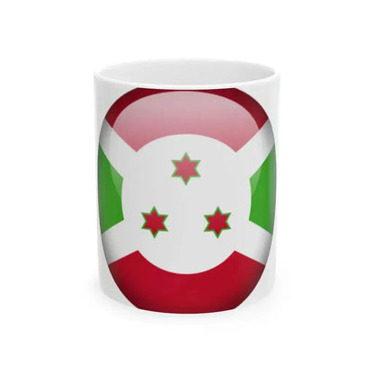 Flag orb Burundi (Burundi) White Coffee Mug 11oz - Go Mug Yourself