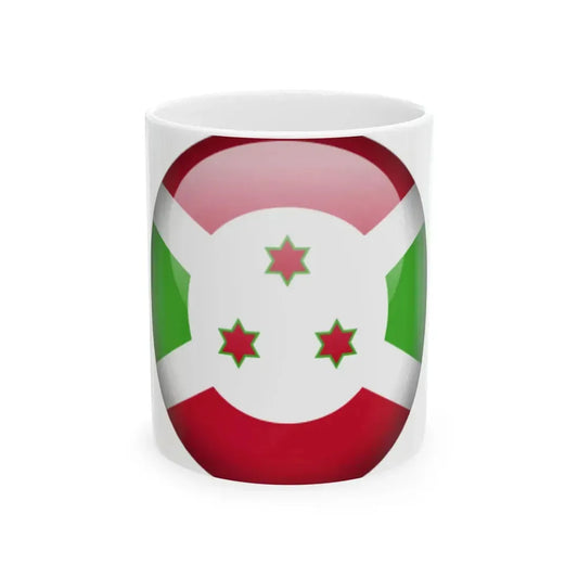 Flag orb Burundi (Burundi) White Coffee Mug 11oz - Go Mug Yourself