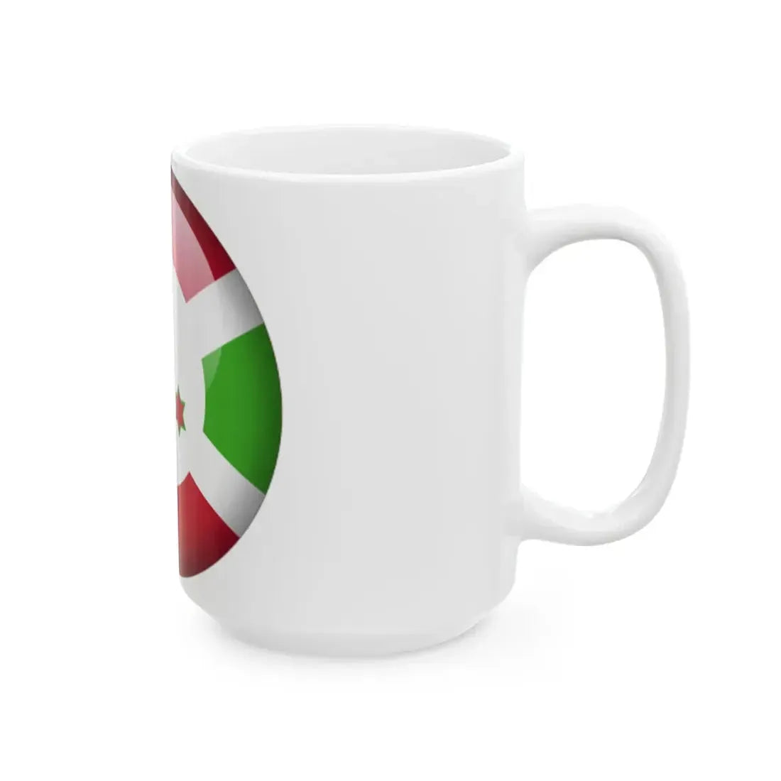 Flag orb Burundi (Burundi) White Coffee Mug - Go Mug Yourself