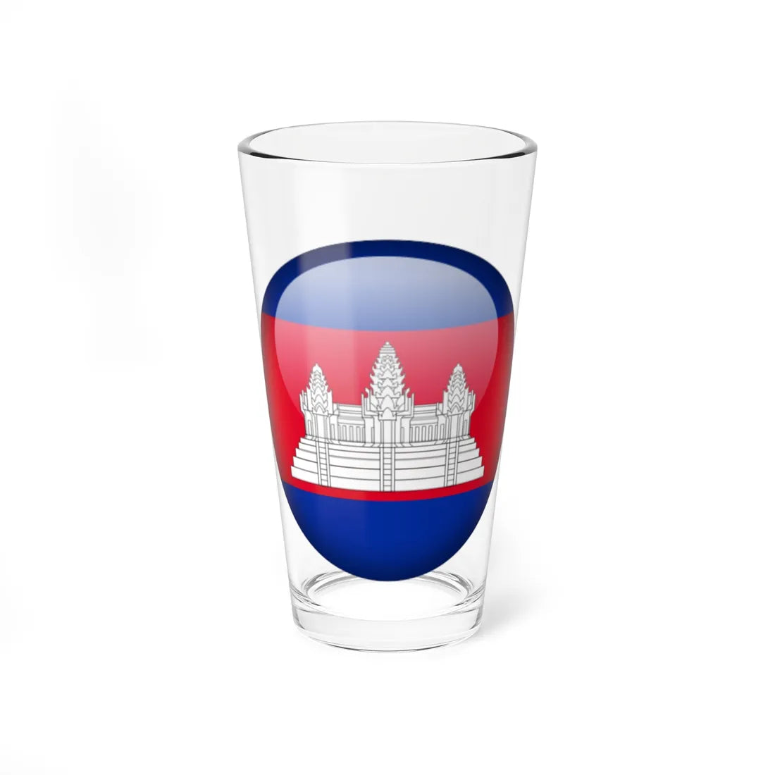 Flag orb Cambodia (Cambodia) Pint Glass 16oz 16oz - Go Mug Yourself
