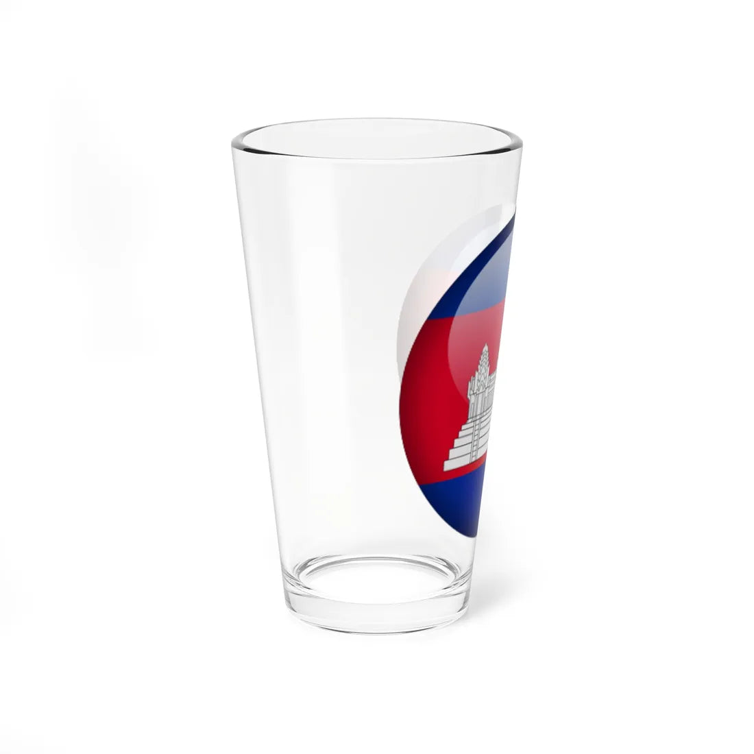 Flag orb Cambodia (Cambodia) Pint Glass 16oz - Go Mug Yourself