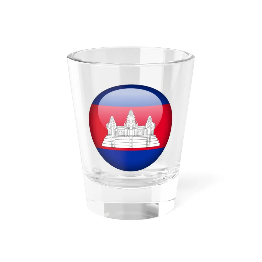 Flag orb Cambodia (Cambodia) Shot Glass 1.5oz 1.5oz - Go Mug Yourself