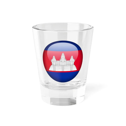 Flag orb Cambodia (Cambodia) Shot Glass 1.5oz 1.5oz - Go Mug Yourself