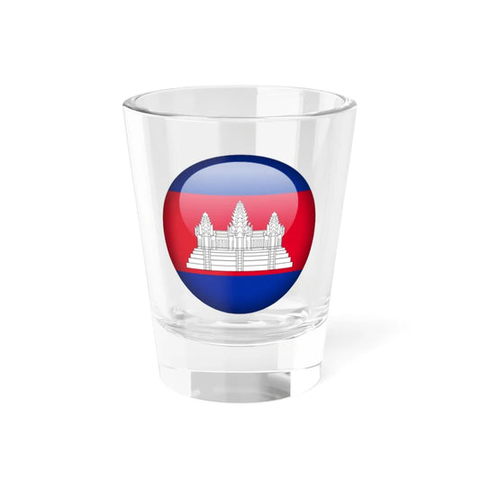 Flag orb Cambodia (Cambodia) Shot Glass 1.5oz 1.5oz - Go Mug Yourself