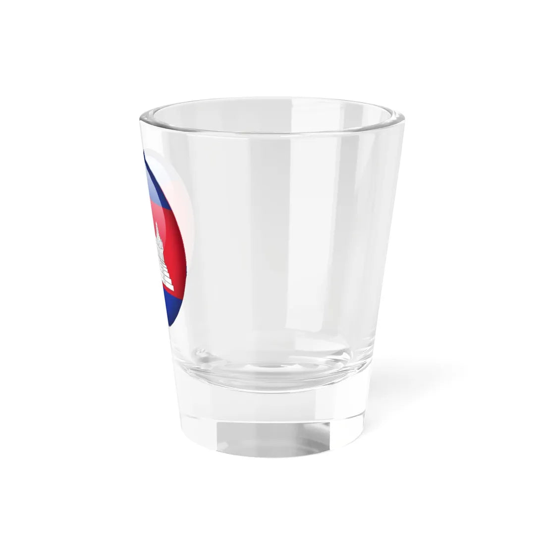 Flag orb Cambodia (Cambodia) Shot Glass 1.5oz - Go Mug Yourself