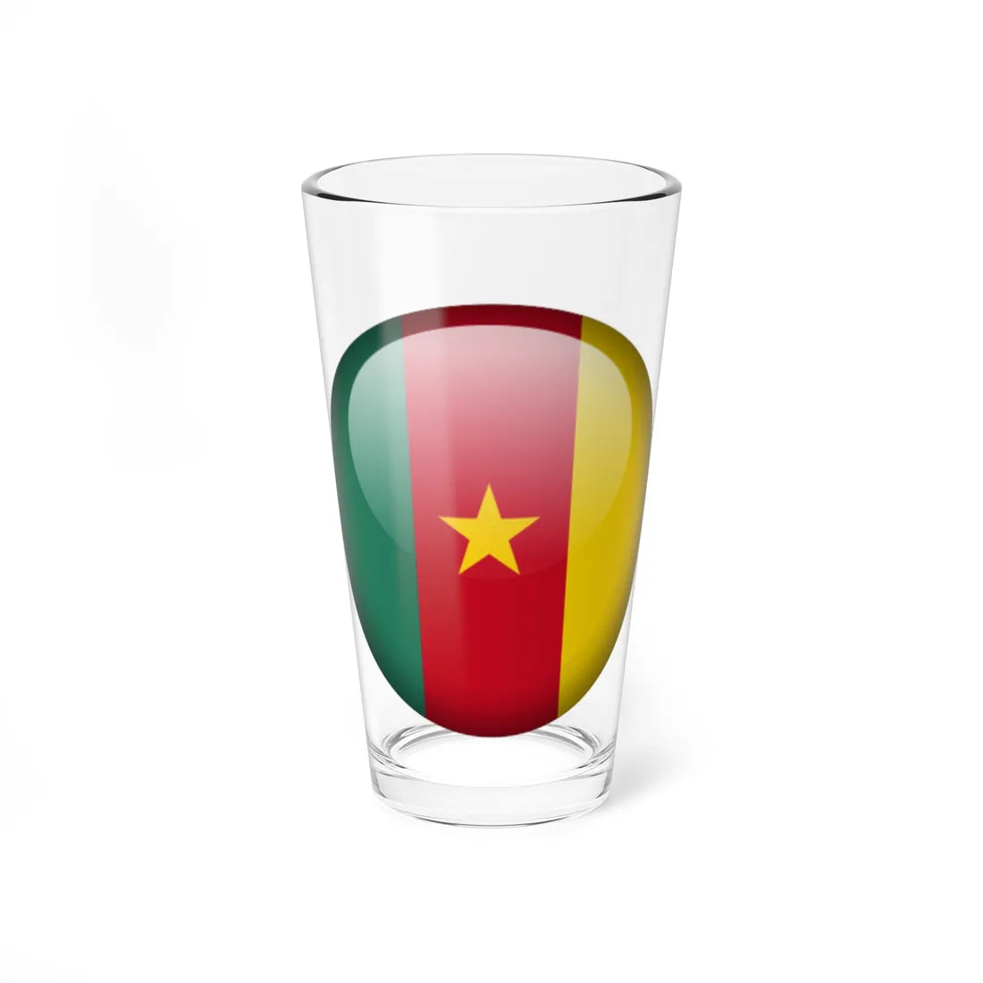 Flag orb Cameroon (Cameroon) Pint Glass 16oz 16oz - Go Mug Yourself