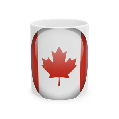Flag orb Canada (Canada) White Coffee Mug 11oz - Go Mug Yourself