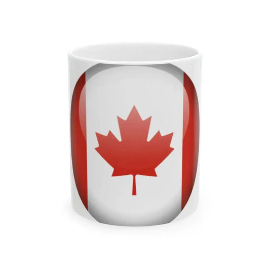 Flag orb Canada (Canada) White Coffee Mug 11oz - Go Mug Yourself