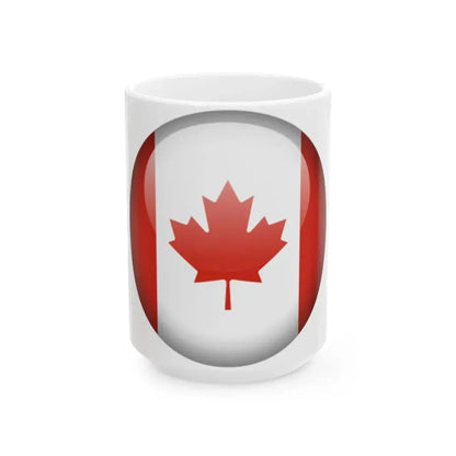 Flag orb Canada (Canada) White Coffee Mug 15oz - Go Mug Yourself