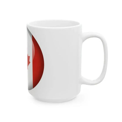 Flag orb Canada (Canada) White Coffee Mug - Go Mug Yourself