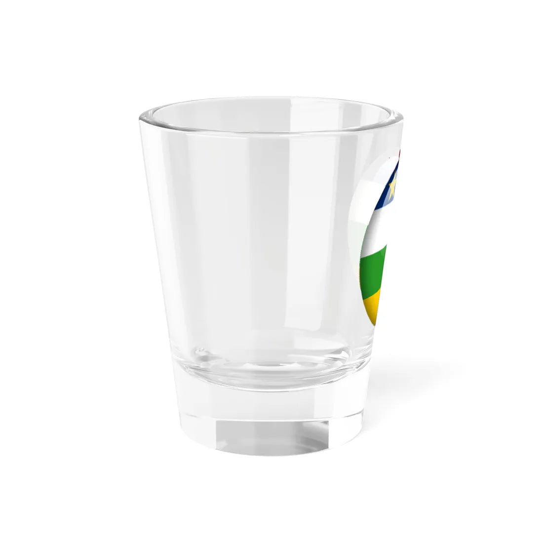 Flag orb Central African Republic (Central African Republic) Shot Glass 1.5oz - Go Mug Yourself